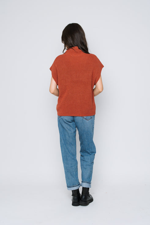 Shawna-Sleeveless Funnel Neck